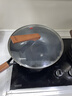 三禾炒锅不粘锅0涂层铁锅炒菜锅炒锅不锈燃气专用黑色平底京东限定 实拍图