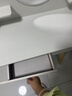 幻狐梳妆台卧室轻奢化妆台现代简约小户型带镜灯梳妆桌收纳一体桌 【单层】80CM暖白色 实拍图