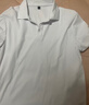 GLM短袖t恤男透气夏季翻领polo衫速干T恤冰丝感休闲运动上衣白色XL 实拍图