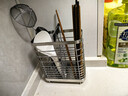 美厨（MAXCOOK）304不锈钢筷子筒筷笼 筷子勺子置物架沥水防霉餐具收纳盒MCZW4928 实拍图