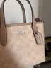 蔻驰（COACH） 女包奢侈品CITY迷你托特包女士斜挎手提包情人节礼物 沙黄色配灰褐色CW032SVPWH 实拍图