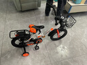 永久（FOREVER）儿童自行车男女款小孩单车可折叠脚踏车4-6-8-10岁辅助轮14寸橙色 实拍图