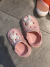 牧童儿童拖鞋夏男宝宝洞洞鞋软底女童卡通洗澡婴幼儿家居鞋萌兔粉160 实拍图