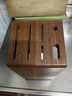 初心乌檀木刀架置物架实木刀具架台置式收纳架厨房菜刀架砧板架一体 6个刀槽-适用大部分刀具 实拍图