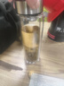 橡暮 显温大容量双层玻璃杯耐热防爆泡茶水杯子男女士户外茶杯车载 【显温钢本色短茶漏】 450ml 实拍图