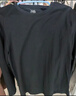 京东京造5A抗菌长袖t恤男新疆棉圆领衣服男装卫衣打底衫春季内搭黑色M 实拍图