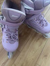 特步轮滑鞋儿童溜冰鞋女童男童滑冰鞋旱冰鞋专业成人新款滑轮女孩 双芭扣浅紫【专业头盔护具套装】 S 双芭扣全闪光26-31码 实拍图