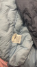 茵曼（INMAN）轻薄简约无领短款羽绒马甲女士2025新款可内搭可外穿薄款外套 雾霾蓝 L 实拍图