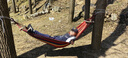 魔铁（MOTIE）户外吊床露营双人加厚加宽绑绳帆布三人单人儿童成人野外休闲秋千 【2026春上新】双人防侧翻加厚帆布吊床 实拍图