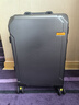 双星（doublestar）行李箱拉杆箱男次日达可登机箱大容量学生铝框密码箱旅行箱皮箱子 深灰色【加厚铝框可坐可踩】 20英寸  小型可上飞机-加厚箱体 实拍图