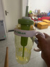 【京东物流】水杯冰霸吸管杯高颜值学生茶水分离大容量杯子 肚肚杯1个-浅绿色 实拍图