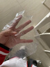 乌斯京一次性手套500只 抽取式食品级PE手套 塑料薄膜厨房卫生手套 实拍图