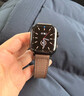 优束适用Apple watch S11表带s10疯马纹真皮新款苹果手表S9磁吸折叠扣ultra2高级感布艺潮流个性SE3代 【深咖】强力磁吸-折叠金属扣-疯马纹 44/45/46/49表盘4~11代/ 实拍图