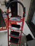 星恺梯子家用折叠梯人字梯多功能登高爬梯扶梯小梯子TZ10四步红 实拍图