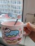 可爱fufu生日蛋糕马克杯带盖勺陶瓷杯送女生高颜值有意义生日礼物 奶酪生日蛋糕杯+勺1个350ml 实拍图