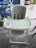 babycare宝宝餐椅6个月以上吃饭可折叠儿童座椅可移动婴儿成长椅 贝壳白 实拍图