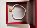 京润珍珠手链女淡水珍珠手串基础百搭弹力绳少女款生日礼物送爱人 实拍图
