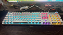 前行者（EWEADN）TK100朋克机械键盘电竞游戏有线台式电脑笔记本外接办公打字复古外设吃鸡104键 白色混光青轴 实拍图