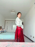 纤裳蝶马面裙女新中式国风套装女2026新款连衣裙凤凰浴火国风穿搭汉服女 红色马面裙+白色上衣全套送项链 L【165cm-170cm】 实拍图