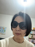 帕森（PARZIN）太阳镜女 复古大框时尚偏光太阳眼镜开车驾驶遮阳防晒墨镜送礼物 黑框渐灰片【PZ9908】 实拍图