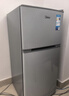 美的（Midea）112L两门小冰箱灰色双温小冰箱迷你家用宿舍租房灵活摆放节能低音深冷速冻 BCD-112CM 实拍图