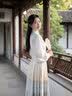 欧迪惠（Oudihui）马面裙女春季2026新款夏天新中式连衣裙子女国风汉服女装日常套装 套装 M 实拍图