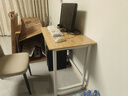 舒客艺家 电脑桌台式小户型小桌子家用学习桌写字办公书桌电竞长条桌子 木纹白架单桌80*50*74 加固电脑桌 实拍图