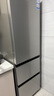 海尔（Haier）「真省电」310L三门冰箱抗菌净味一级能效风冷无霜BCD-310WGHD3E7WV(银)国家补贴 实拍图