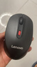 联想（Lenovo）无线蓝牙双模充电鼠标  便携办公鼠标人体工学设计 适用台式机一体机笔记本平板 M28黑色 实拍图