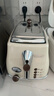 德龙（Delonghi） 多士炉家用不锈钢 复古烤面包吐司机早餐 安全材质 宽口槽设计CTO2003 奶油白 900W大功率 6档调节 防滑脚垫 实拍图
