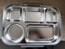泰福高（TAFUCO）316不锈钢饭盒上班族大容量便携便当盒学生餐盘5分隔带汤碗 T5219 实拍图