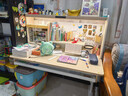 爱果乐（IGROW）学习桌儿童书桌一体写字桌套装儿童学习桌椅学习桌儿童专用6-18岁 1.2m几何猫J2+星轨椅【自适应追背 全光谱双光源护眼】 实拍图