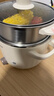 美的（Midea）电煮锅 0涂层不锈钢 宿舍小电锅 多功能家用宿舍泡面小火锅 2.6L蒸煮一体电热锅 XZC2066G 配蒸笼 实拍图