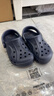 CROCS卡骆驰贝雅儿童洞洞鞋户外包头童鞋沙滩鞋凉鞋拖鞋/207013/207012 深蓝色-410 26 (155mm) 实拍图
