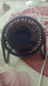 台式小风扇桌面风扇小型家用静音办公室桌面上usb风扇学生宿舍电风扇 【5吋一档直插款】静音大风力【深邃蓝】 实拍图