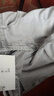 木皓美式微喇牛仔裤男士夏季薄款潮牌百搭水洗宽松高街直筒弯刀裤子男 常规烟灰色款 L （115-120斤） 实拍图