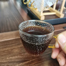 捷安玺玻璃小茶杯套装高硼硅耐热锤纹杯子家居办公茶具配件 实拍图