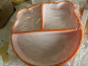 马博士宝宝餐盘硅胶婴儿学吃饭分格儿童餐具辅食碗餐盘带吸盘橙色WY3009 实拍图
