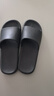 京东京造【抗菌皮纹拖】eva软弹拖鞋居家室内防滑浴室凉拖 黑色42-43 实拍图