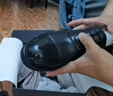 百丽（Belle）礼盒款男鞋三接头商务正装皮鞋春夏新英伦风真皮A2126CM5 黑色（三接头款） 41 (255mm) 实拍图