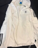 adidas经典三条纹运动连帽夹克外套男女春季阿迪达斯三叶草   亮白   XS 实拍图