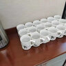 翔丰茶杯陶瓷盖杯带盖开会杯子商务会议杯办公水杯套装家用水杯 酒店茶杯　四君子茶杯 龙柄-兰(带盘) 实拍图