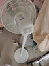 美的（Midea）【幸运草安睡1S】一级能效直流变频声控电风扇家用遥控卧室静音落地扇台式桌面抗菌大风力转页扇 实拍图