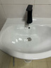 柯鲸 洗手盆方形立柱盆卫生间陶瓷洗手池台盆阳台洗脸盆面盆洗组合 B款立柱盆+下水配件+冷热龙头 实拍图