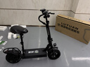 绿源【向往的生活推荐品牌】电动滑板车锂电池便携可折叠电动车成人两轮代步车迷你电动车 48V/黑色/110-130里/800W/带座 实拍图
