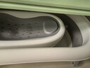 iuu婴儿洗澡盆 可折叠宝宝浴盆大号 洗澡神器躺托浴架新生儿童用品 【北欧灰】+调节感温浴架+脸盆*3 材质：FAD食品级材质检测认证 实拍图