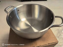 京东京造 蒸锅 加厚大容量304不锈钢家用汤锅双层多用【送蒸盘】30cm 实拍图