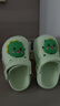 牧童儿童拖鞋夏男宝宝洞洞鞋软底女童卡通洗澡婴幼儿家居鞋奶龙绿160 实拍图