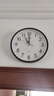 康巴丝（Compas）挂钟客厅 静音走时简约石英钟表挂墙时钟 c2855 黑色 26cm直径 实拍图