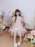 玫初莎女童夏款国风连衣裙2026新款夏季洋气时髦儿童汉服公主裙女孩裙子 杏色 130 【建议身高125cm左右】 实拍图